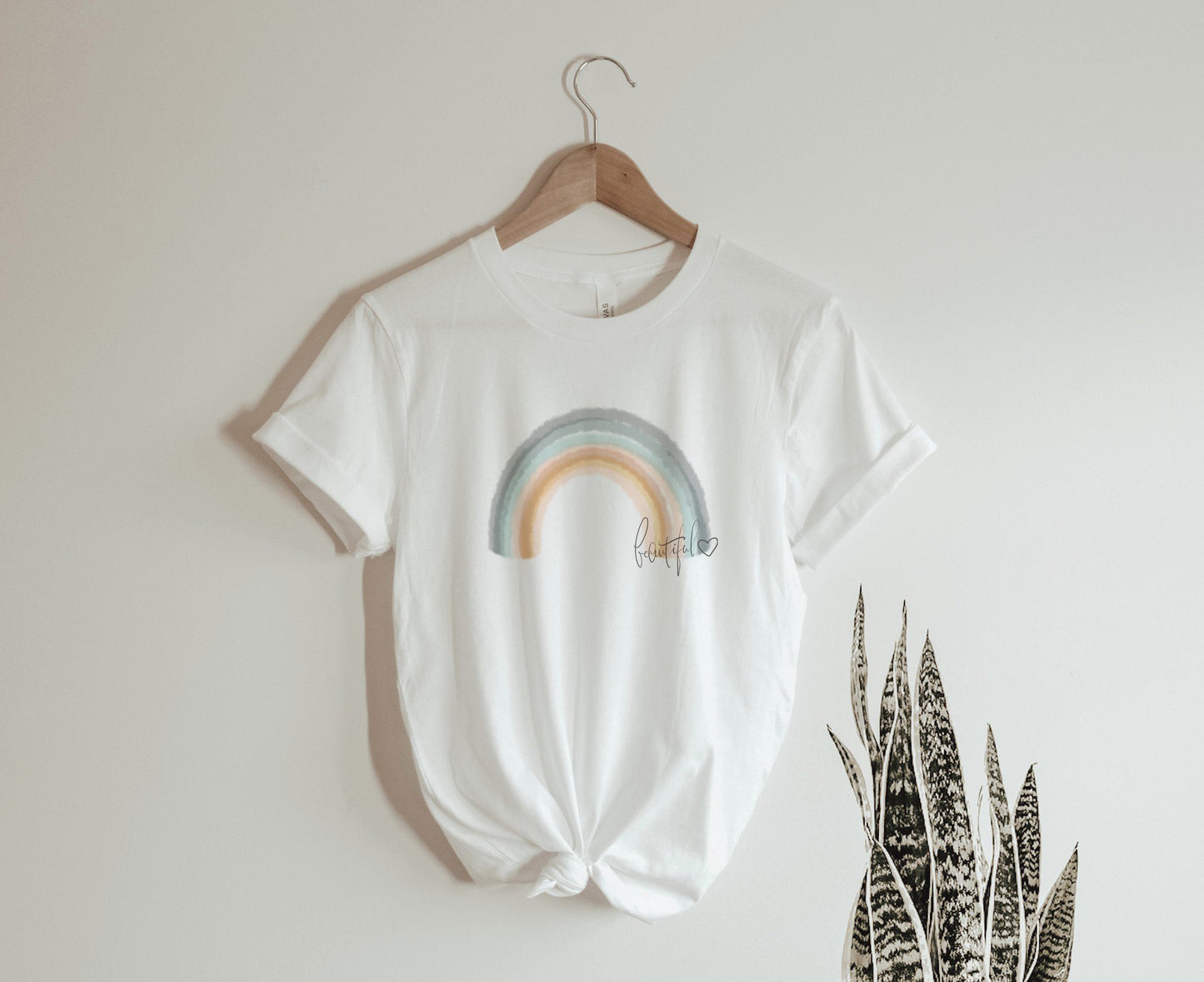 Beautiful Heart Water Color Rainbow Shirt - Singer Island Clothing